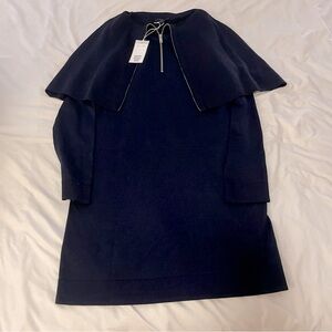 COS Navy Long Sleeve Dress